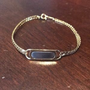 Avon Vintage Goldtone and Silvertone Tag Bracelet